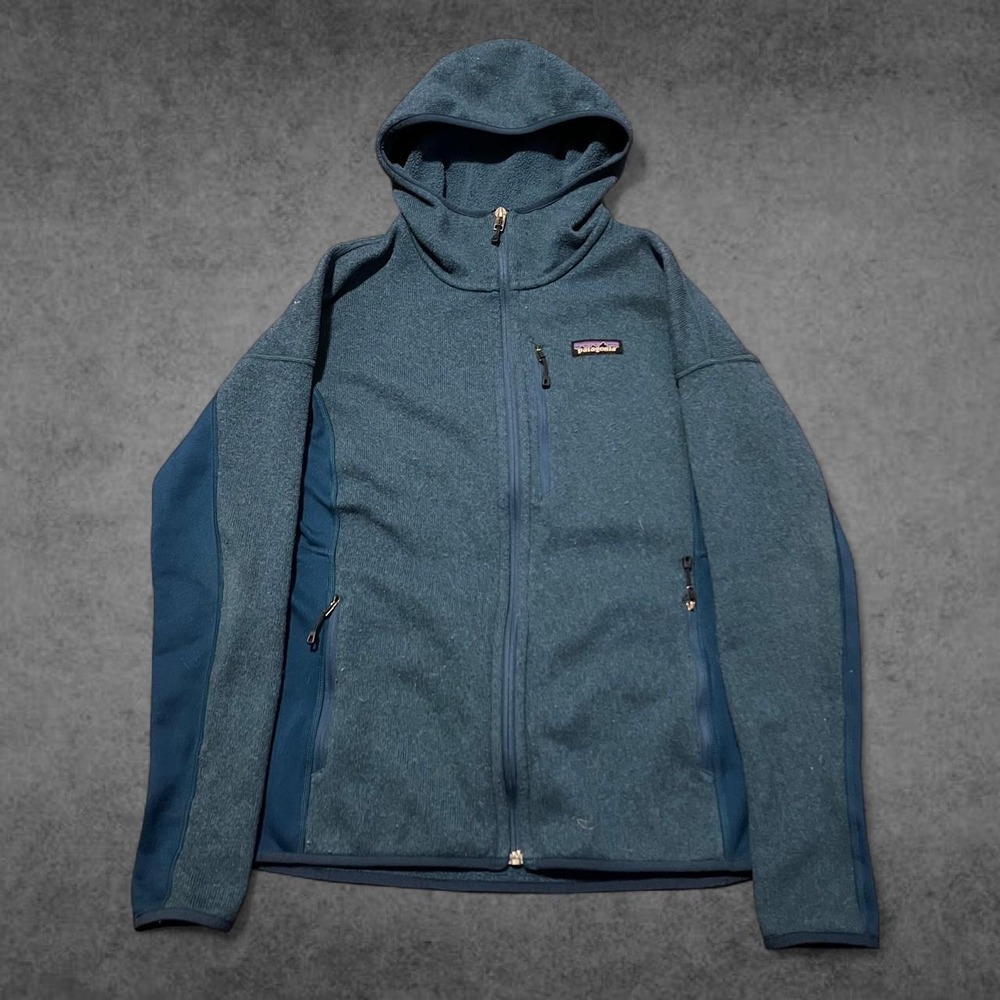 Patagonia Performance Better Sweater Hoody Womens Medium Blue Full Zip Jacket
